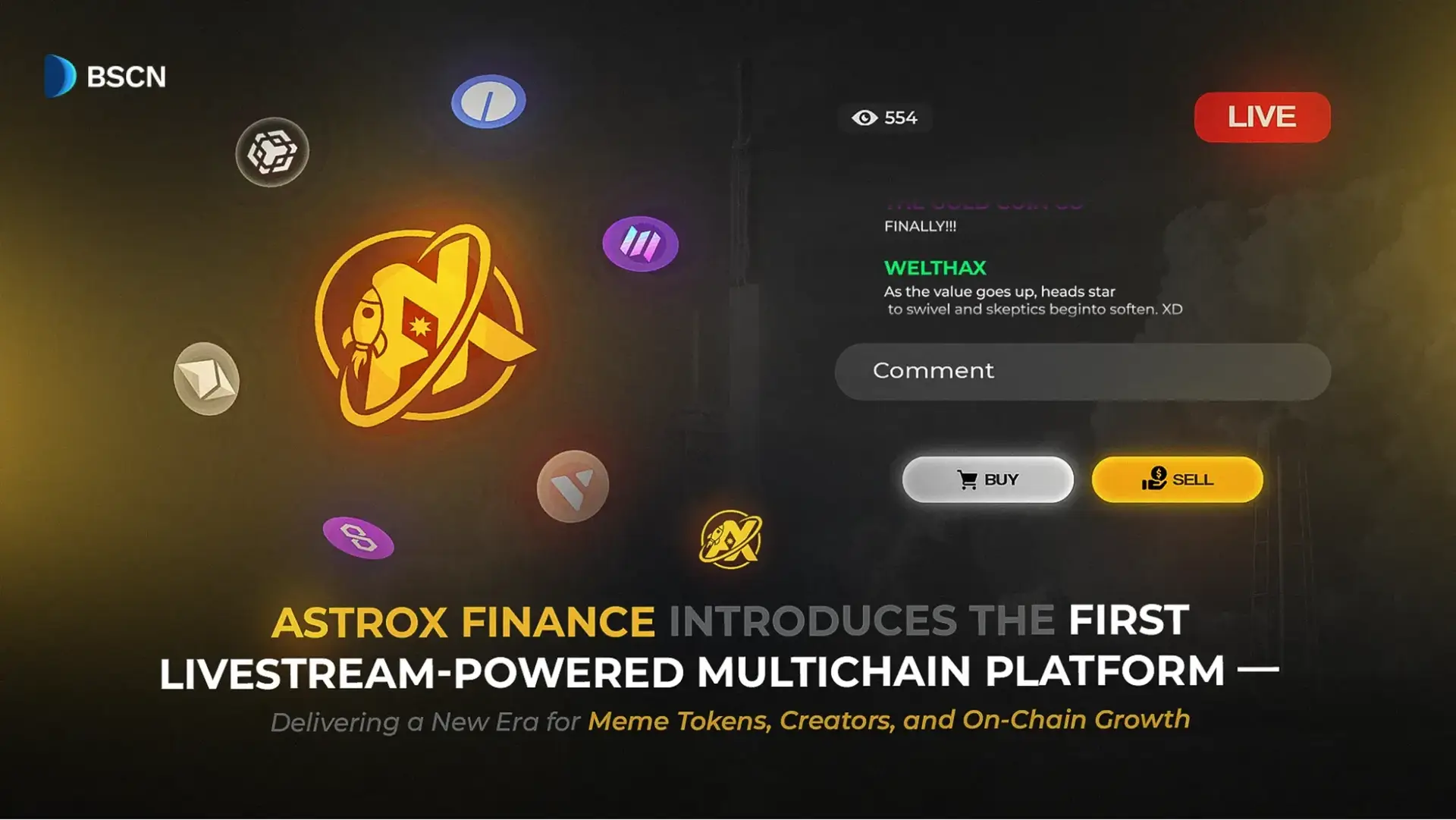 AstroX Finance Introduces the First Livestream-Powered Multichain Platform — Delivering a New Era for Meme Tokens, Creators, and On-Chain Growth